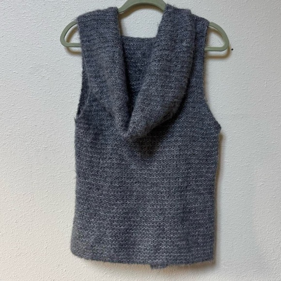 Eileen Fisher Alpaca and silk blend grey vest - Picture 3 of 9